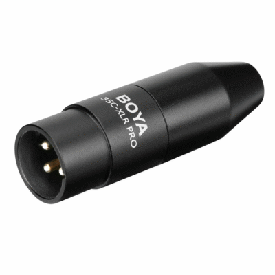 BOYA 35C-XLR Pro 3.5mm TRS Female to XLR Male Microphone Adapter