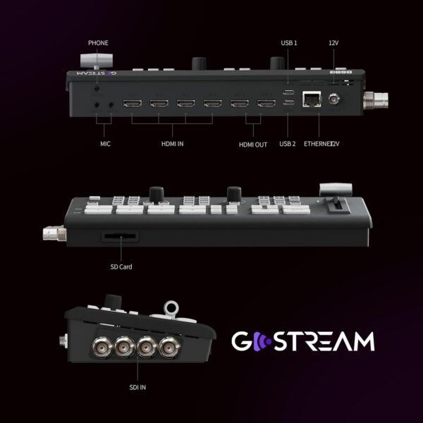 OSEE GoStream Duet  SDI Video Mixer & Broadcast Switcher for Live Stream | NDI HX, Multi-Camera Switching - Image 2