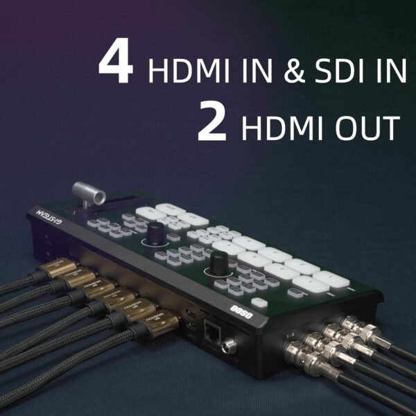 OSEE GoStream Duet  SDI Video Mixer & Broadcast Switcher for Live Stream | NDI HX, Multi-Camera Switching - Image 6
