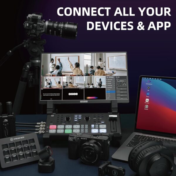OSEE GoStream Duet  SDI Video Mixer & Broadcast Switcher for Live Stream | NDI HX, Multi-Camera Switching - Image 4