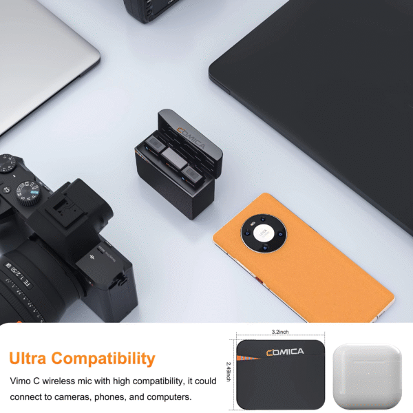Comica Vimo C 2.4G Mini Wireless Lapel Microphone System - Image 6
